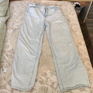 H&M Light Blue Baggy Jeans